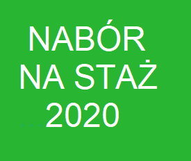 Nabór na staż 2020